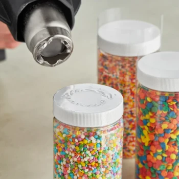 90 mm x 50 mm Clear Non-Perforated Shrink Band - 250/Bag
