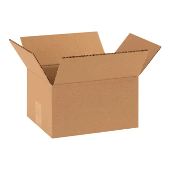 Lavex 10" x 8" x 6" Kraft Heavy-Duty 48 ECT Corrugated Double-Walled RSC Shipping Box - 15/Case