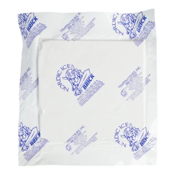 Nordic 23 oz. 5" x 5" x 1 3/4" Foam Brick Cold Pack NB23 - 20/Case
