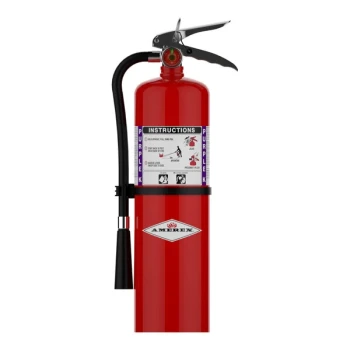 Amerex B460 10 lb. Purple K Dry Chemical Fire Extinguisher with Hose and Nozzle 14965 - UL Rating 80B:C