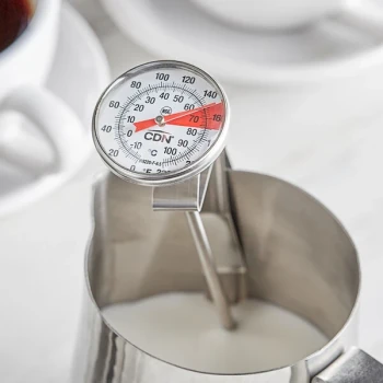 CDN IRB220-F-6.5 ProAccurate Insta-Read 6 1/2" Hot Beverage and Frothing Thermometer - 0 to 220 Degrees Fahrenheit