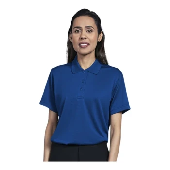 Uncommon Chef 51TJ01-R Women's Customizable Royal Blue Short Sleeve Moisture Wicking Polo Shirt - Polyester - 2X