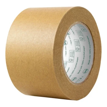 IPG 100e 2.88" x 60 1/8 Yards 100% Recycled Kraft Paper Sealing Tape 100E.72 - 24/Case