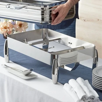 Acopa Manchester 9 Qt. Full Size Chafer Stand with Fuel Holders