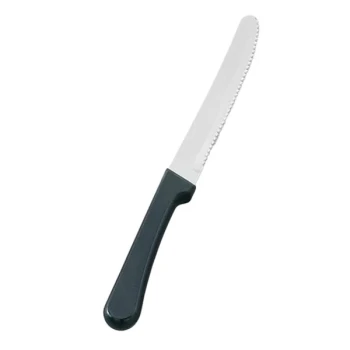 Vollrath 48143 8 3/4" Stainless Steel Steak Knife with Plastic Handle - 24/Case