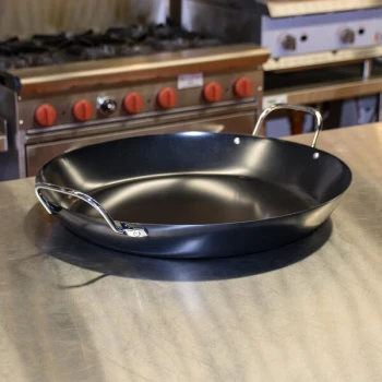 American Metalcraft GS1775 17 3/4" Wrought Iron Paella Pan