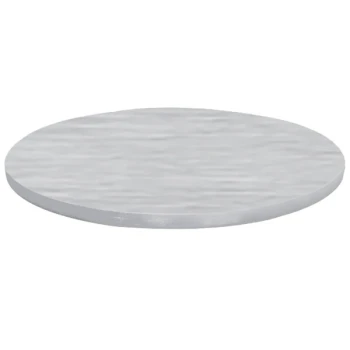 TableCraft CWALC3BRA 30" Round Brushed Aluminum Table Cover