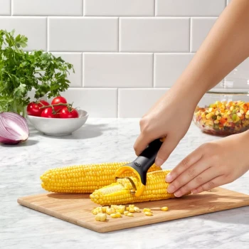 OXO 11244400 Good Grips 4 1/2" "Y" Corn Prep Peeler / Stripper with Stainless Steel Blade