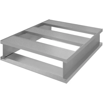Vestil AP-2024 20" x 24" x 6" Aluminum Half Pallet with 4,000 lb. Capacity