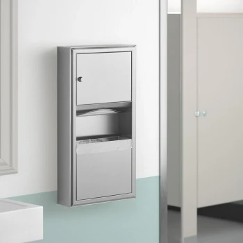 Bobrick B-3699 ClassicSeries Surface Mounted Paper Towel Dispenser / Waste Receptacle