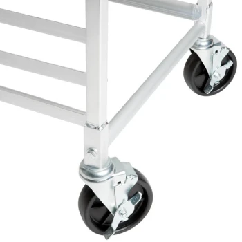 5 inch Polypropylene Swivel Stem Casters With Brakes for Sheet Pan Racks - 4/Pack