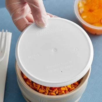 Cambro CLRSB9148 Shoreline Collection Speckled White Reusable Camlid - 240/Case