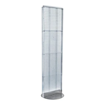 Azar Displays 16" x 61 13/16" Clear High-Impact Styrene 2-Sided Pegboard Spinner Floor Display 700250-CLR