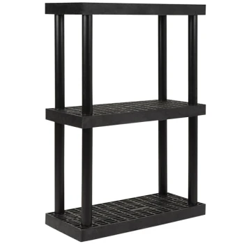 SPC Industrial DuraShelf 36" x 16" x 51" Plastic Grid Top 3-Shelf System S3616x3