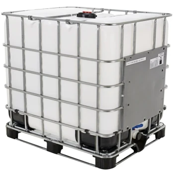 Vestil 48" x 40" x 46 1/2" White High Density Polyethylene Intermediate Bulk Container IBC-275 - 275 Gallon Capacity