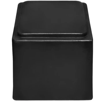 MasonWays 12"x 12" x 12" Solid Black Plastic Floral Cube / Riser - 100 lb.