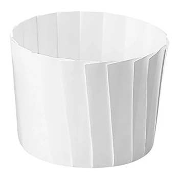 Welcome Home Brands 2 5/16" x 2" White Pleated Baking Cup - 490/Case