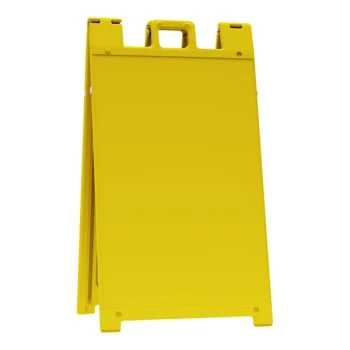 Plasticade® Signicade 24" x 36" Yellow Double-Sided A-Frame Sign Stand 130-Y-1PKF