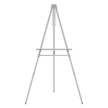 Quartet 55E 38" to 66" Silver Aluminum Adjustable Heavy-Duty Display Easel