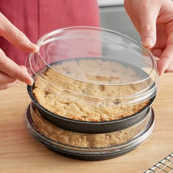 Solut 00146 Clear PET Lid for 6 1/2" Takeout / Cake Pan - 300/Case