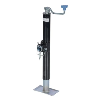 Vestil 2,000 lb. Steel Top Crank Tube Ring Trailer Jack with 26 7/16"-41 7/16" Height TJ-F3
