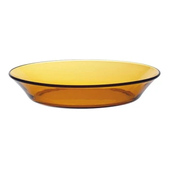 Duralex Lys 7 5/8" Amber Glass Soup Plate - 24/Case