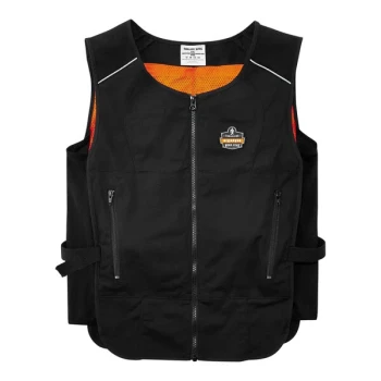 Ergodyne Chill-Its 6260 Light Weight Phase Change Cooling Vest with Rechargeable Ice Packs 12133 - Small / Medium