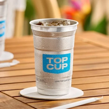 Top Cup by Ball 9 oz. Customizable Aluminum Cup with Top Cup Logo Design - 43/Pack