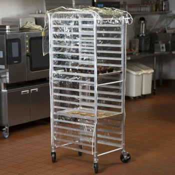 Regency 63" Clear 14 Mil Plastic Bun Pan Rack Cover