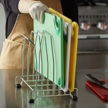 San Jamar KLRST 6-Board Cutting Board Storage Rack