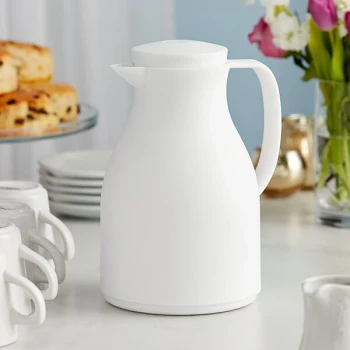 Acopa Pastels 34 oz. White Thermal Carafe / Server