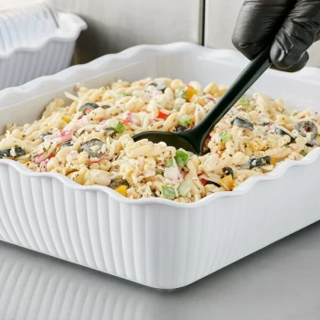 Choice 10 lb. White Deli Crock