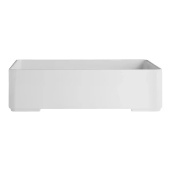 Creations Oasis from Steelite International 10 1/8" x 6 5/8" White Rectangular Melamine Bento Box Insert - 4/Case