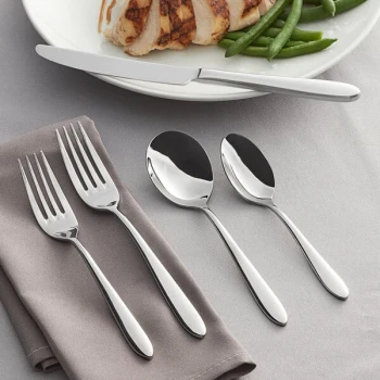 Acopa Remy 18/8 Stainless Steel Extra Heavy Weight Flatware 5-Piece Set - Sample