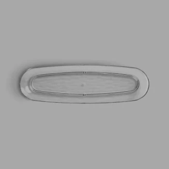 Libbey 92395 Infinium Wake 13" Tritan™ Plastic Snack Tray - 6/Case