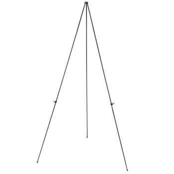 MasterVision FLX04201MV 61 1/2" Black Steel 3-Leg Lightweight Easel