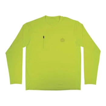 Ergodyne Chill-Its 6689 Hi-Vis Lime Evaporative Cooling Long Sleeve Shirt with UV Protection 12145 - Extra Large