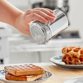 Choice 10 oz. Stainless Steel Shaker/Dredge