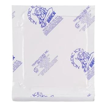 Nordic 7.5 oz. 4 1/2" x 4" x 3/4" Foam Brick Cold Pack NB7 - 72/Case