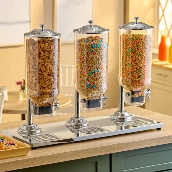 Choice 8 Liter Triple Canister Cereal Dispenser