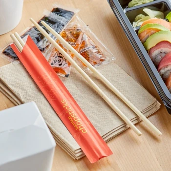 Emperor's Select 9" Bamboo Round Chopsticks - 100/Pack