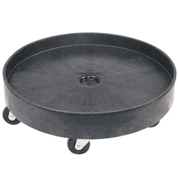 Rubbermaid® FG265000BLA Black Universal Drum Dolly for FG265500 Container 55 Gallon