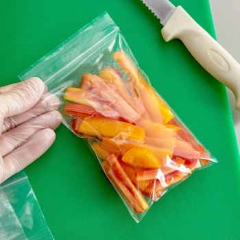 LK Packaging Clear Line 4" x 6" Seal Top Plastic Food Bag - 100/Pack