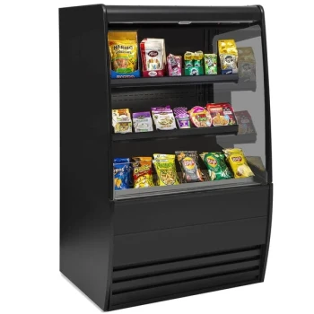 Federal Industries VNSS-3660C Vision Series 36" Curved Non-Refrigerated High Profile Self-Serve Merchandiser with Two Shelves