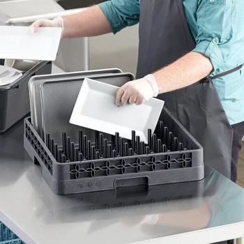 Noble Warewashing Full-Size All Purpose Peg Rack with Closed Sides