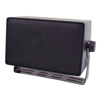 Speco Technologies DMS Series 7 1/4" x 4 1/2" Black 3-Way Outdoor Speaker with Transformer DMS3TS - 70/25V, 25W, 97 dB