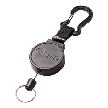 KEY-BAK MID6 Standard-Duty Keychain with Carabiner, Split Ring, and 36" Cord 0006-012