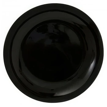 10 Strawberry Street BCP0004 Black Coupe 7 5/8" Porcelain Salad / Dessert Plate - 24/Case