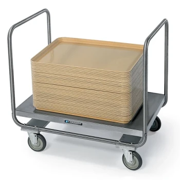 Lakeside 217 Stainless Steel Dual Handle Platform Truck - 34 3/4" x 22 1/2" x 32 1/4"