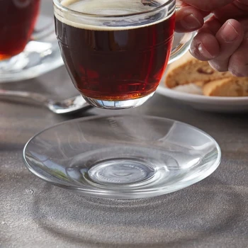 Duralex Gigogne 5 1/4" Glass Saucer - 72/Case